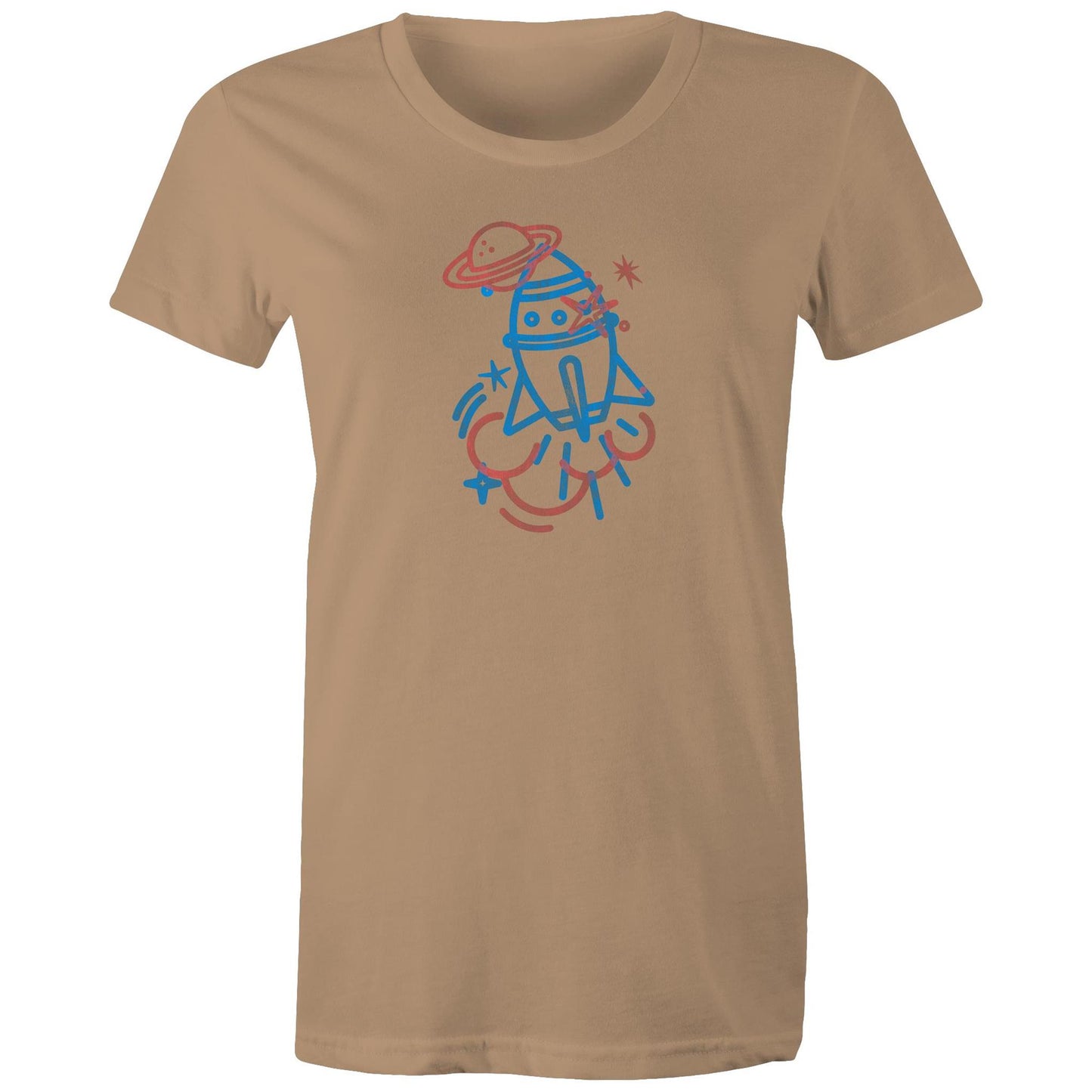 Rocket Ship Womens TShirt