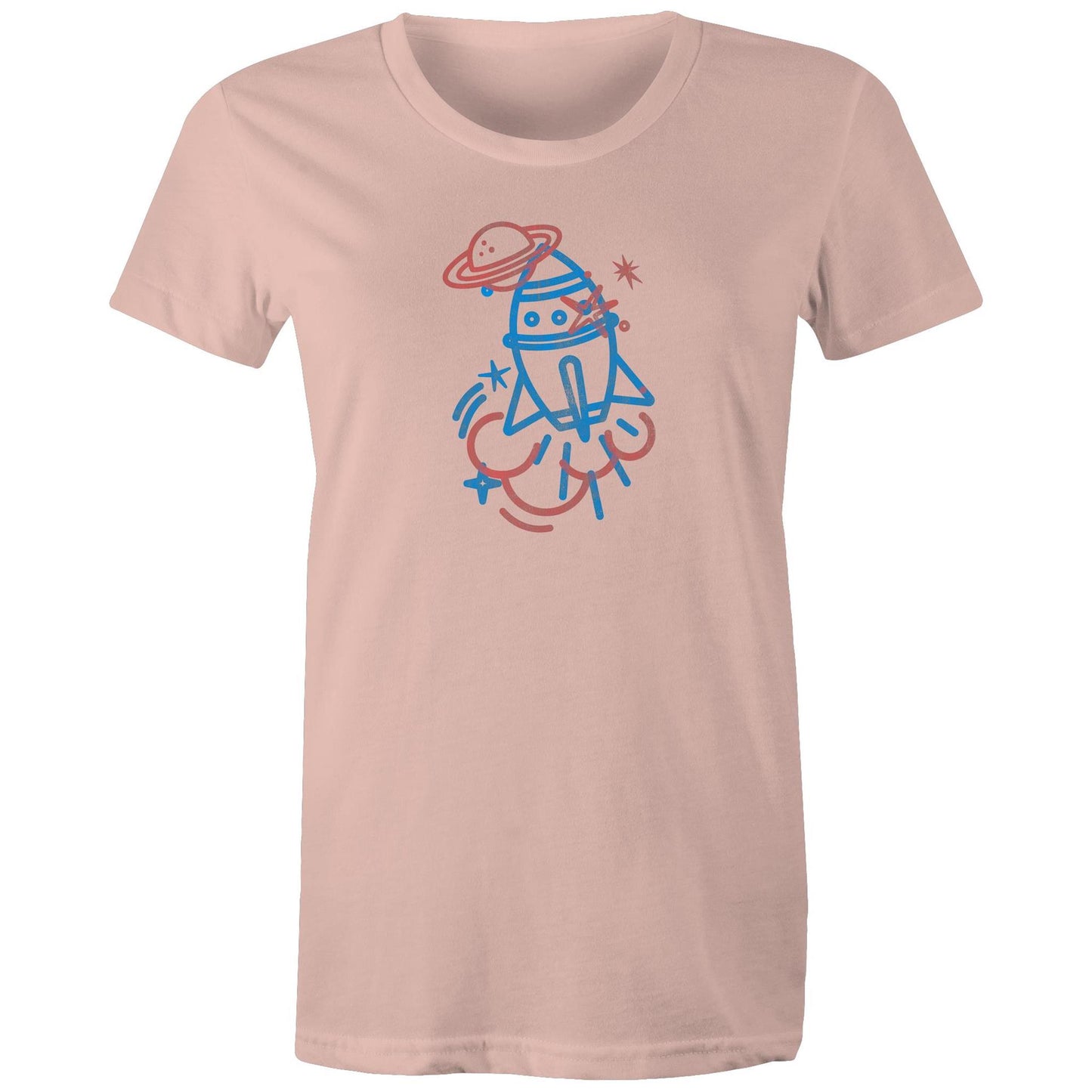 Rocket Ship Womens TShirt