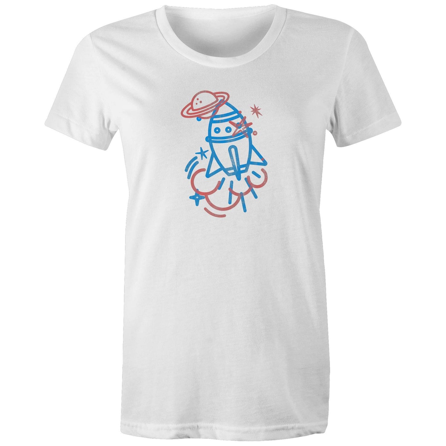 Rocket Ship Womens TShirt