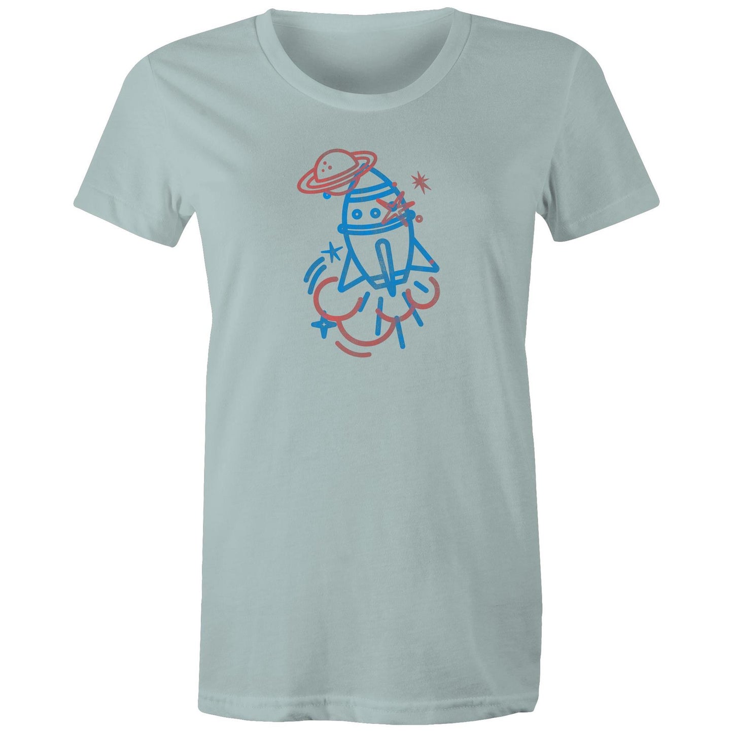 Rocket Ship Womens TShirt