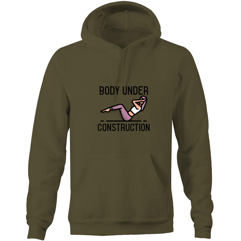 Body Under Construction Womens Hoodie