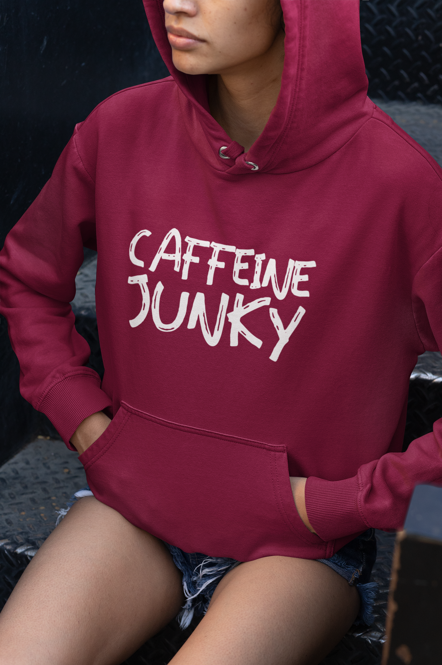 Caffeine Junky Womens Hoody