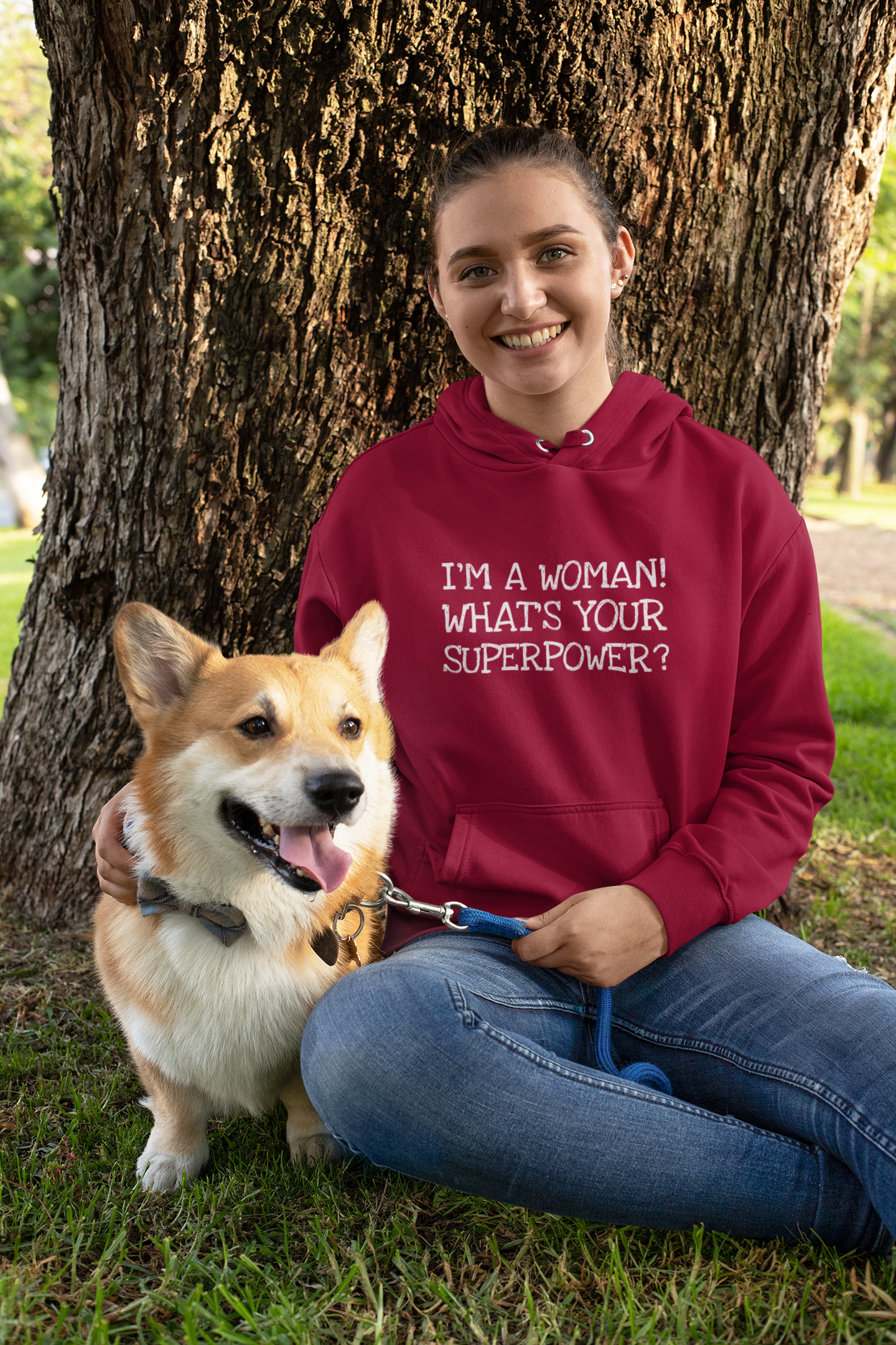 Im A Woman! Whats Your Superpower? Womens Hoodie